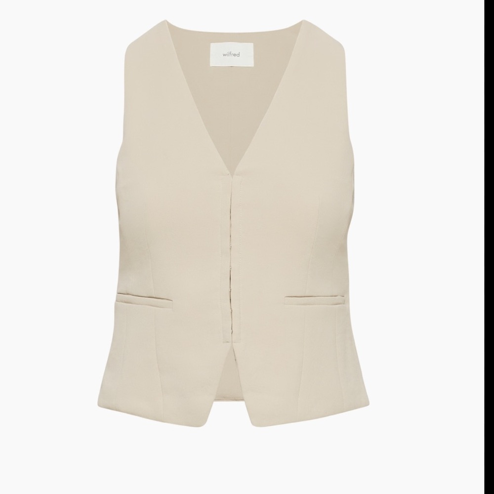 Wilfred Attire Vest with Faux Pockets